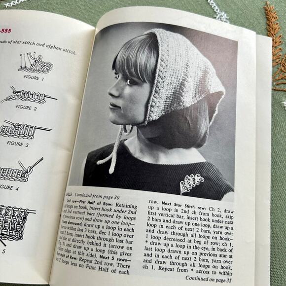 Vintage 1960s Knitting Pattern Book - Teen Fashion Sweaters & Accessories - Picture 14 of 14